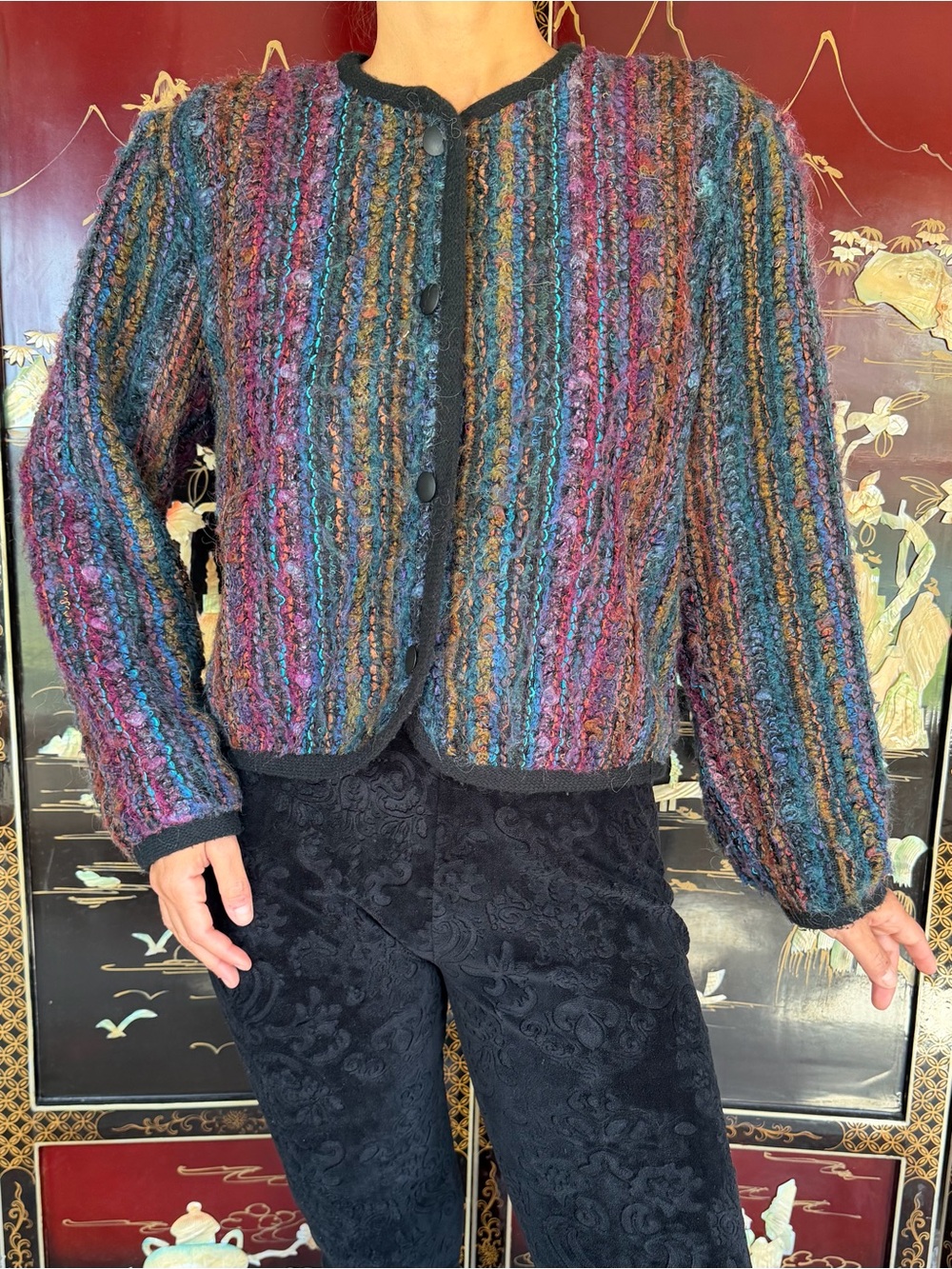 Vintage 80s Worthington mohair jacket